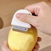 Stainless Steel Ginger Peeler, Mini Garlic Skin Remover Scraper, Multifunctional Vegetable Fruit Peeler with Non Slip Handle, Portable Hanging Hole