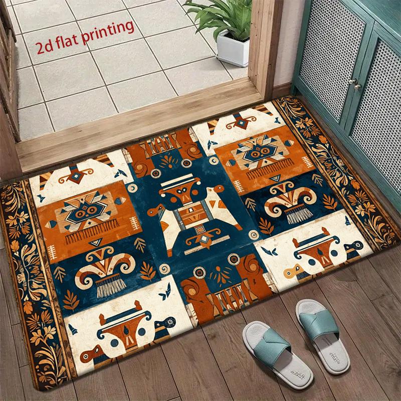 Exotic Pattern Floor Mat Living Room Decoration Home Sofa Non-Slip Carpet Study Bedroom Tatami Children'S Soft Floor Mat