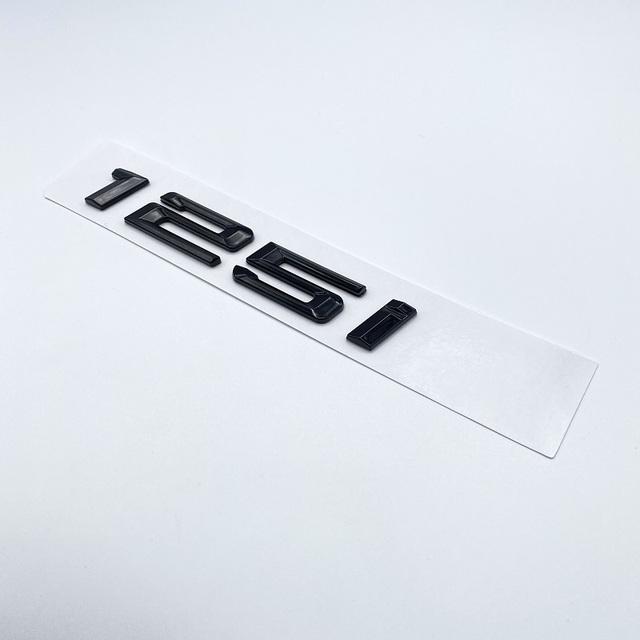 116i 118i 120i 125i 130i 135i Car Rear Boot Emblems Number Letter Badge for BMW 1 Series E81 E82 E87 E88 F20 F21 Glossy Black