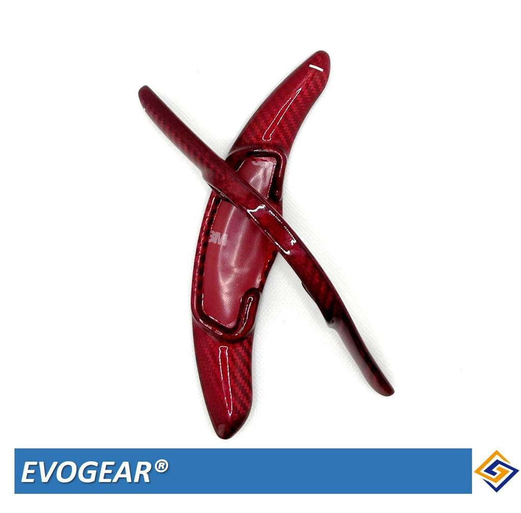 EVOGEAR External Honda Dedicated Paddle Shift Cover Paddle Shift Extension CR-V CIVIC Accord Spiria Odyssey Acura CDX RDX (Red Carbon)