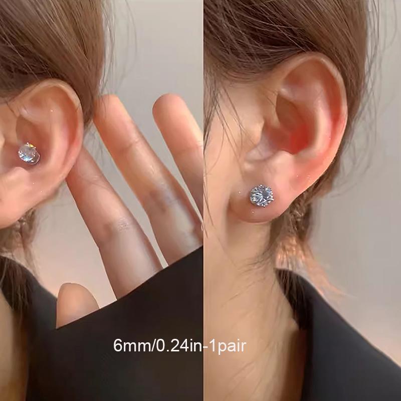 

6 мм/8 мм флэш-улитка кохлеарная магнитная улитка без пирсинга магнитный зажим для ушной косточки кохлеарная циркониевая магнитная улитка для ушной косточки подарок 6mm