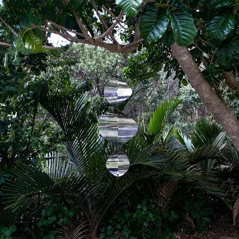 Stainless Steel Wind Chimes Windmill Metal Spinner Spiral Wind Spinners for Yard Garden Decor Swivel Lawn Windchimes Ornaments