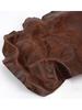 Brown Cowhide Fine Grain Whole Retro Seat, Sofa Bench Renovation, Top Layer Leather Fabric, Oil Wax Cowhide Leather Material
