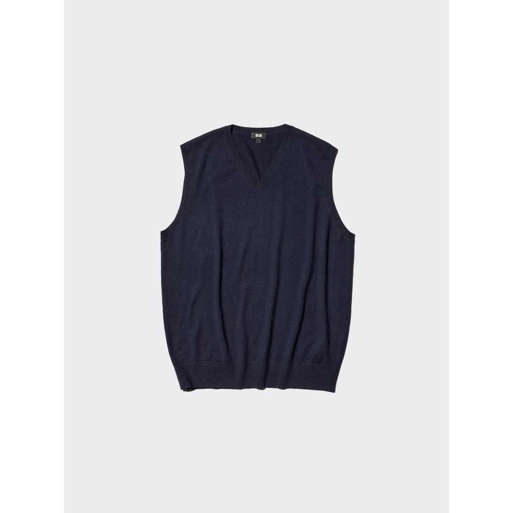 Uniqlo Japan Merino V Neck Vest