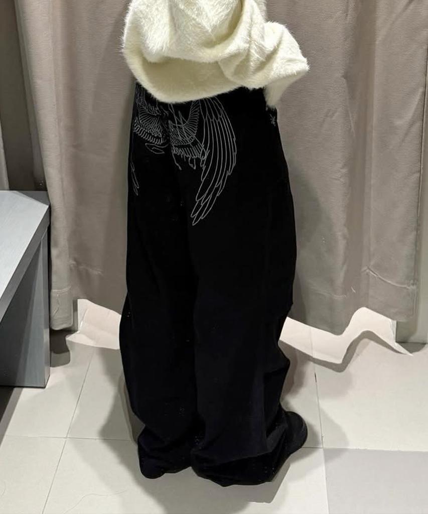Lougeu Angel Parachute Pants_Black
