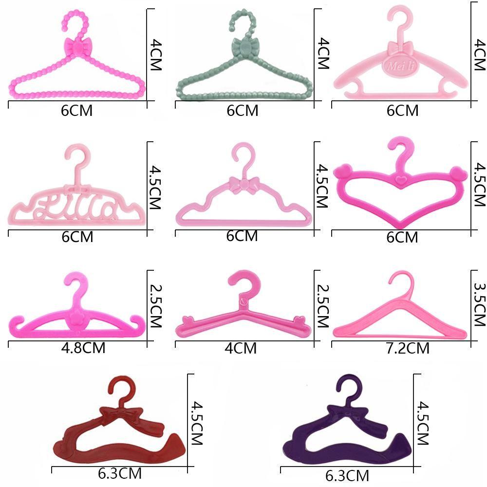 Міні-гардероб Аксесуари для ляльок Мініатюрні вішалки для одягу Меблі для лялькового будиночка 1:6 Масштаб
