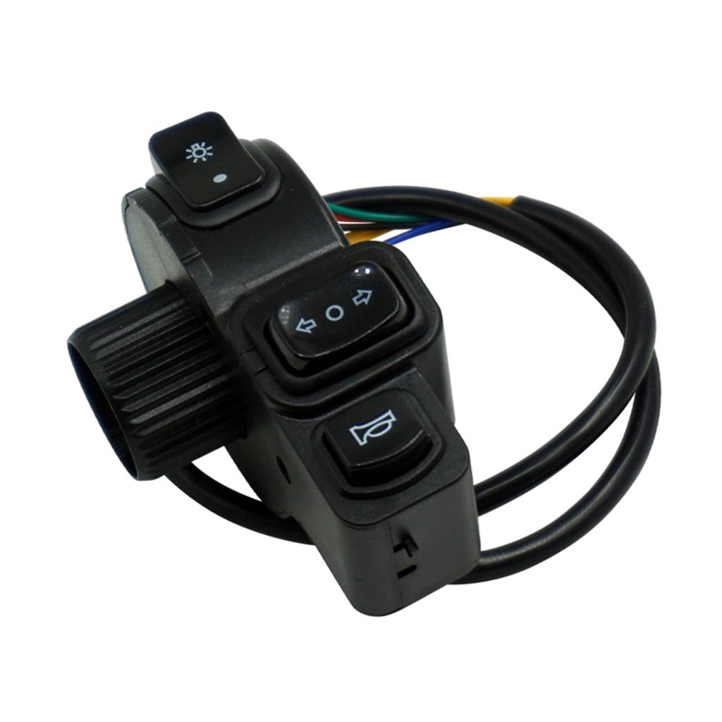 7/8'' Handlebar On/Off Switch for Motorcycles Dirt Bike ATV LED Headlight Light Turn Signal Horn Controller Button