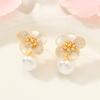 Premium Pearl Stud Earrings S925 Silver Needle Elegant Exquisite Earrings Retro Temperament Versatile Earrings