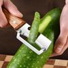 Stainless Steel Fruit Peeler Wooden Handle Paring Knife Planer Household Fruits Vegetables Scraping Tools with Bottle Opener