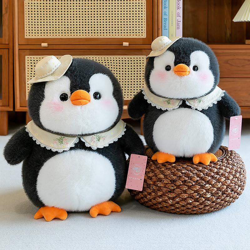 Adorable Eight-inch Penguin Plush Toy Soft Stuffed Animal For Carnival Machine Game