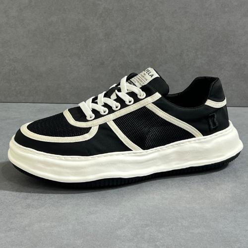 

Mens Breathable Mesh Sneakers Lightweight Soft Sole Thick Sole Platform Casual Shoes 43 чёрный