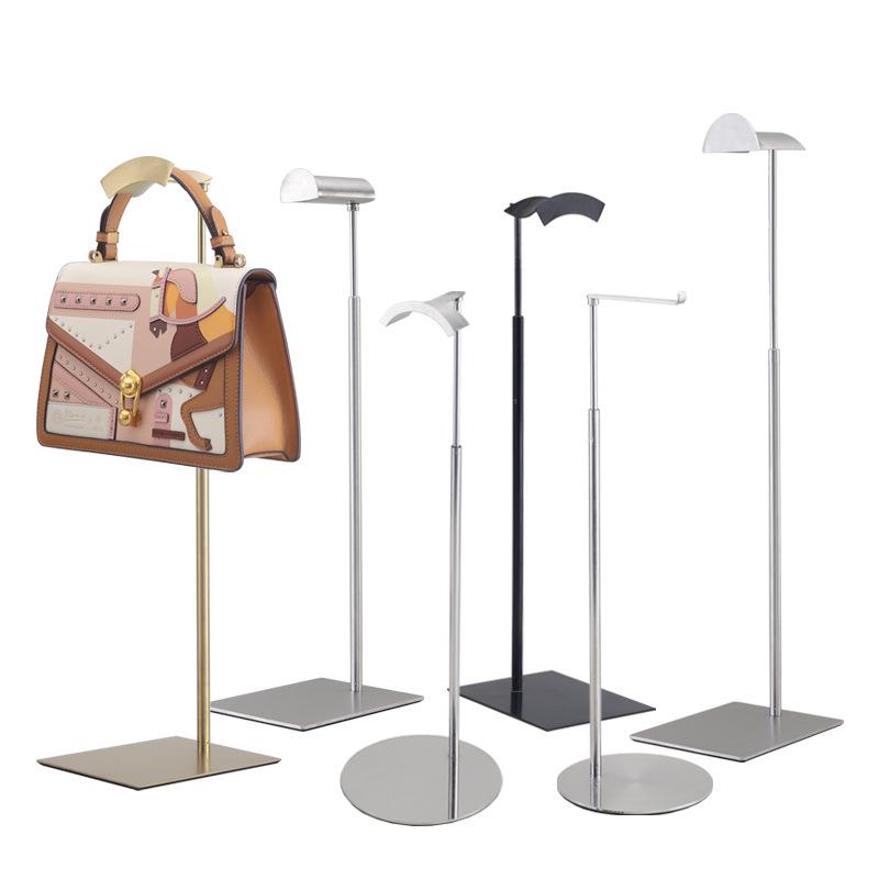 Adjustable Stainless Steel Handbag Display Stand with Gas Spring