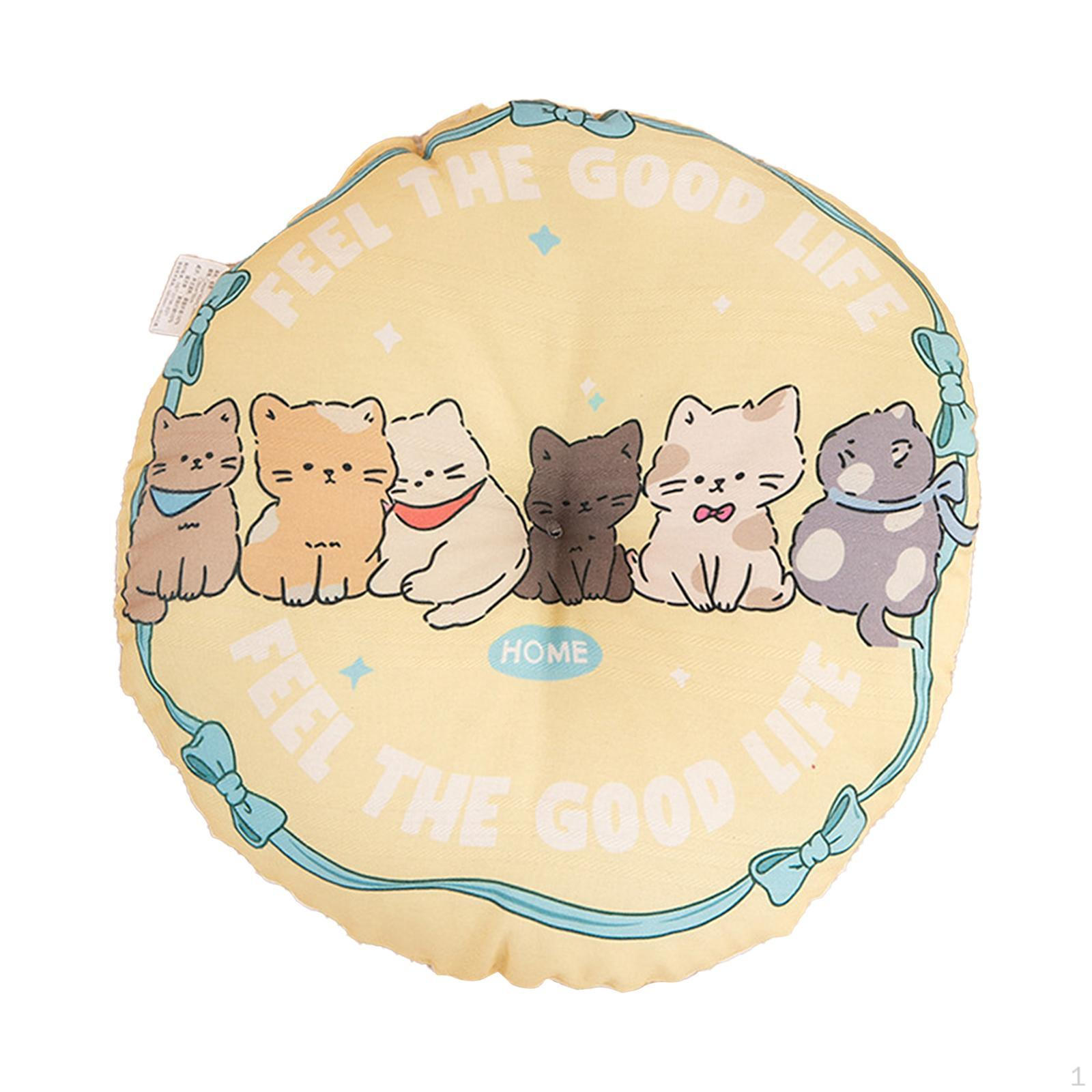 

Подушка для стула круглая декоративная, простая в использовании, для просмотра телевизора в саду, спальнях, балконах, йоге Cats