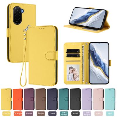 Flip Wallet Magnetic Luxury Leather Phone Case For Funda Xiaomi Poco M7 M7 Pro M7 Plus 4G 5G Simple Color Card Slots Cover Coque