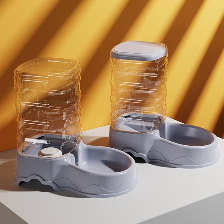 Automatic Pet Water & Food Dispenser Set - 3.5L Capacity for Cats & Dogs