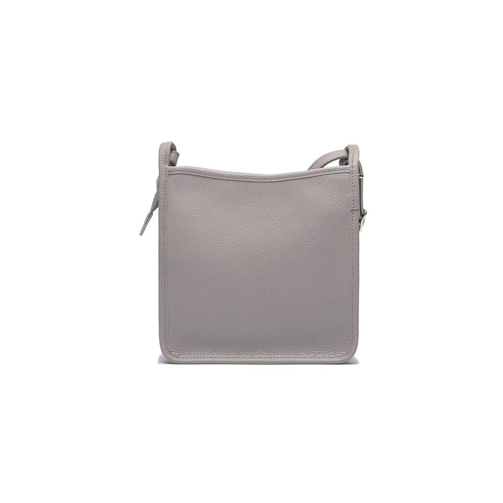 Longchamp Le Foulonné 20 Leather Zipper Shoulder Crossbody Bag Small Women Bags Dove-Gray 10138021P55