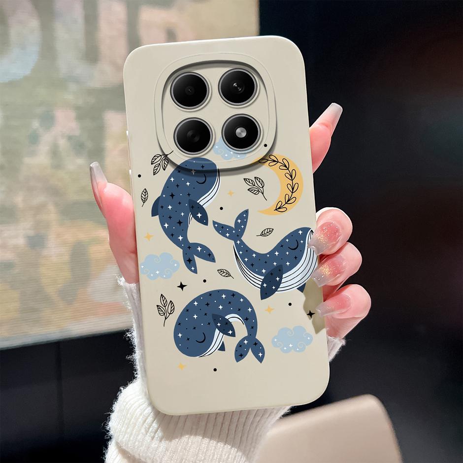 

Case For Xiaomi Redmi Note15 15 Pro 15Pro+ Lovely Whale Kitten Camera Protection Soft Shell For Redmi Note 15 Pro Plus Protector Redmi Note 15Pro(5G)