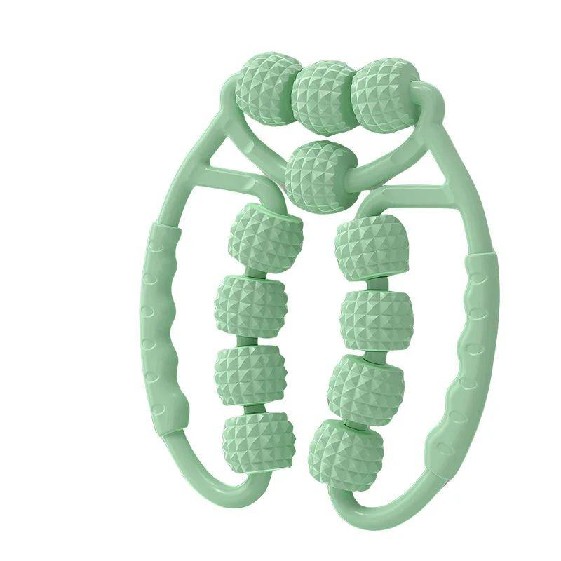 

Кольцевой зажим для ног Массажер Расслабляющий Пластиковый Роликовый Роликовый Бар Йога Массажер Двенадцать Колес Кольцевой зажим для ног Массажер для мышц зелёный