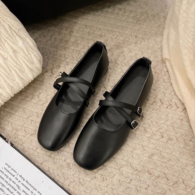 New ballet shoes for women wearing Mary Jane flat bottomed shallow mouth single shoes