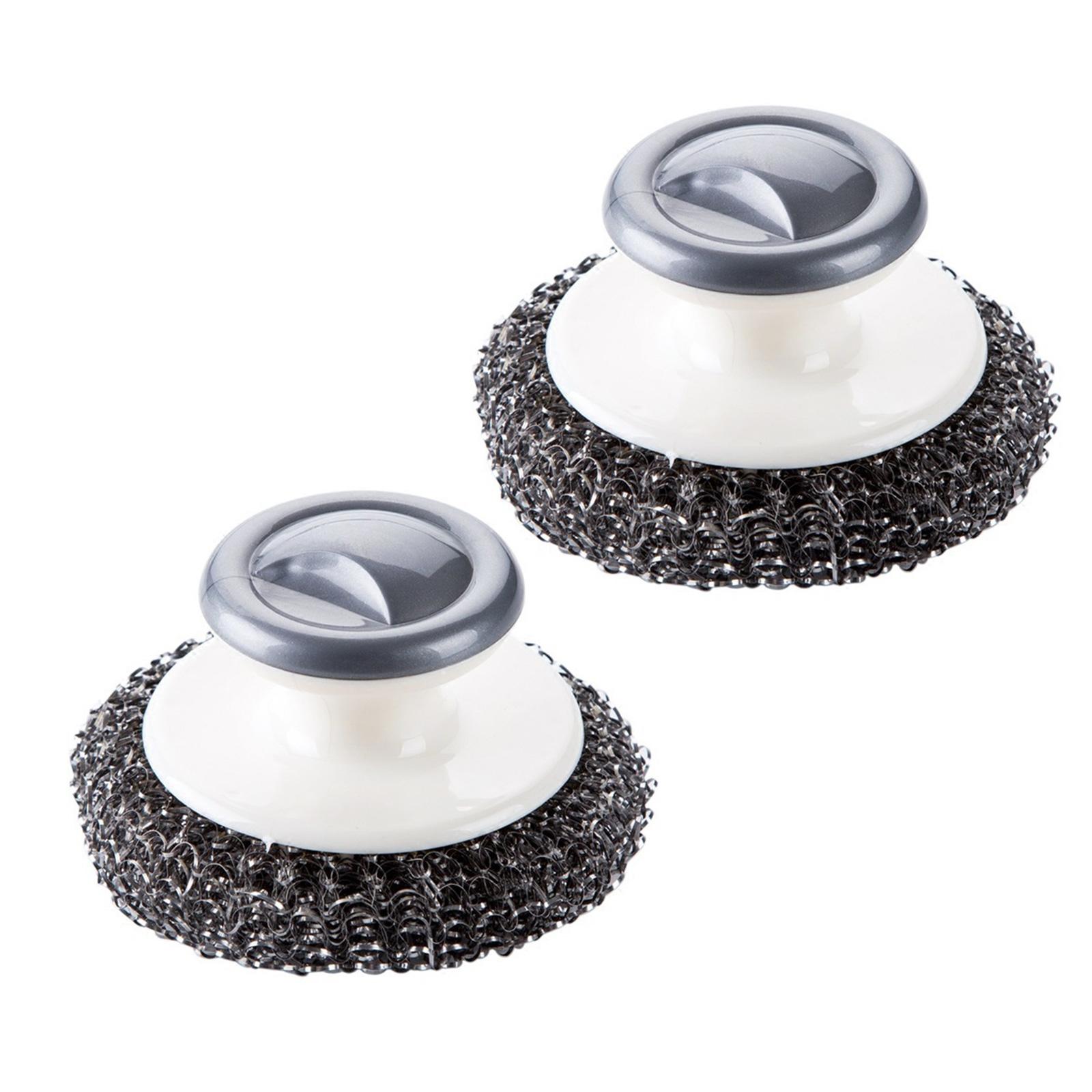 

Упаковка из 2 скребков из нержавеющей стали с ручкой для кухни и ванной комнаты, для чистки кастрюль, сковородок, скребок, губка для мытья