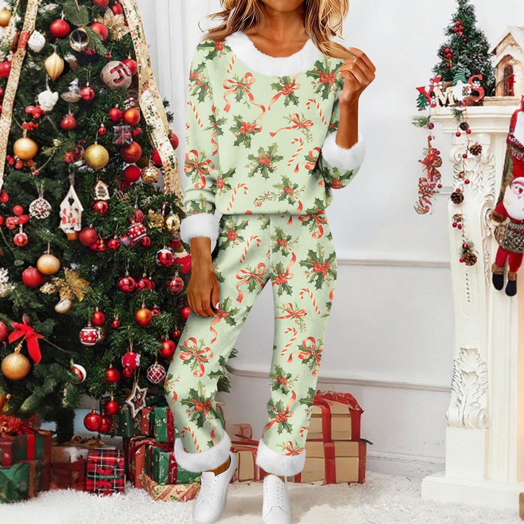 Damenmode Lässig Homewear Mode Lässig Bedruckter Cardigan Hemd Hosen Set