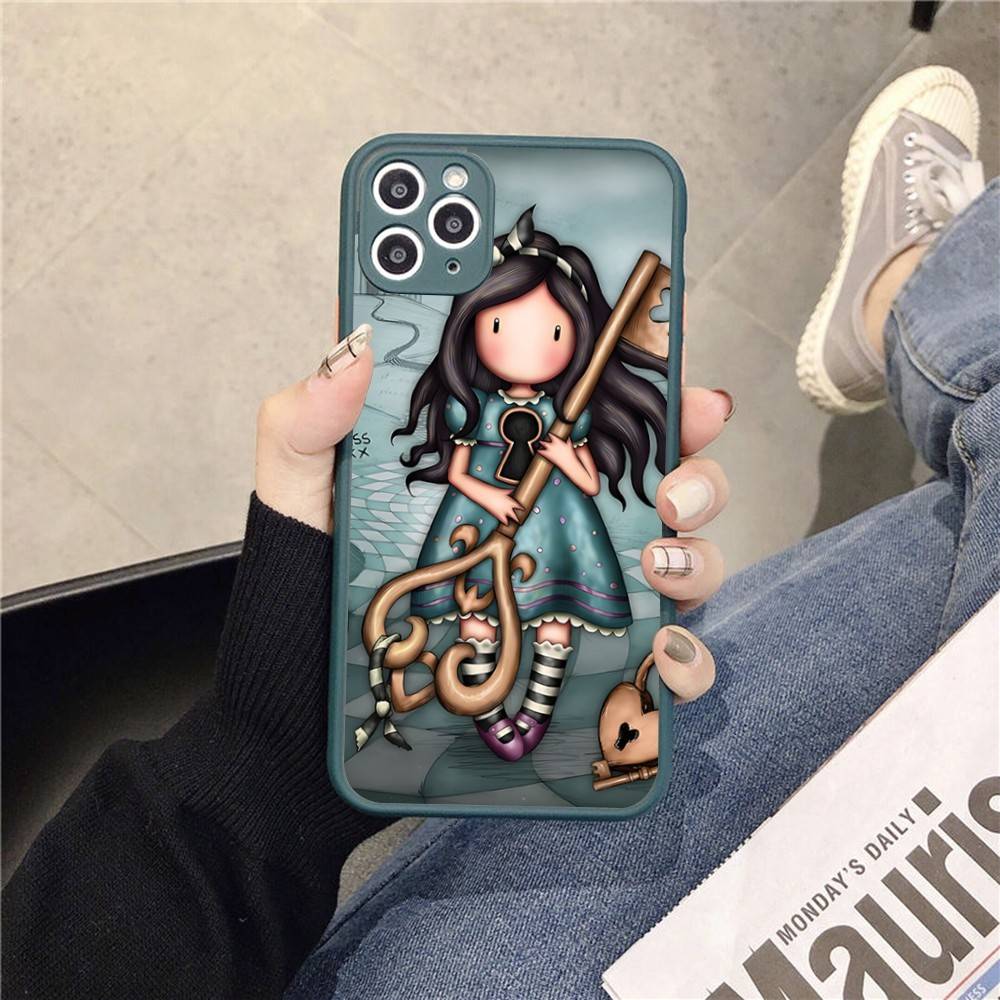 Japan Santoro G-Gorjuss Phone Cases For IPhone 16 15 14 Plus 13 12 11 Pro Max Matte Oft Bumper Phone Cover
