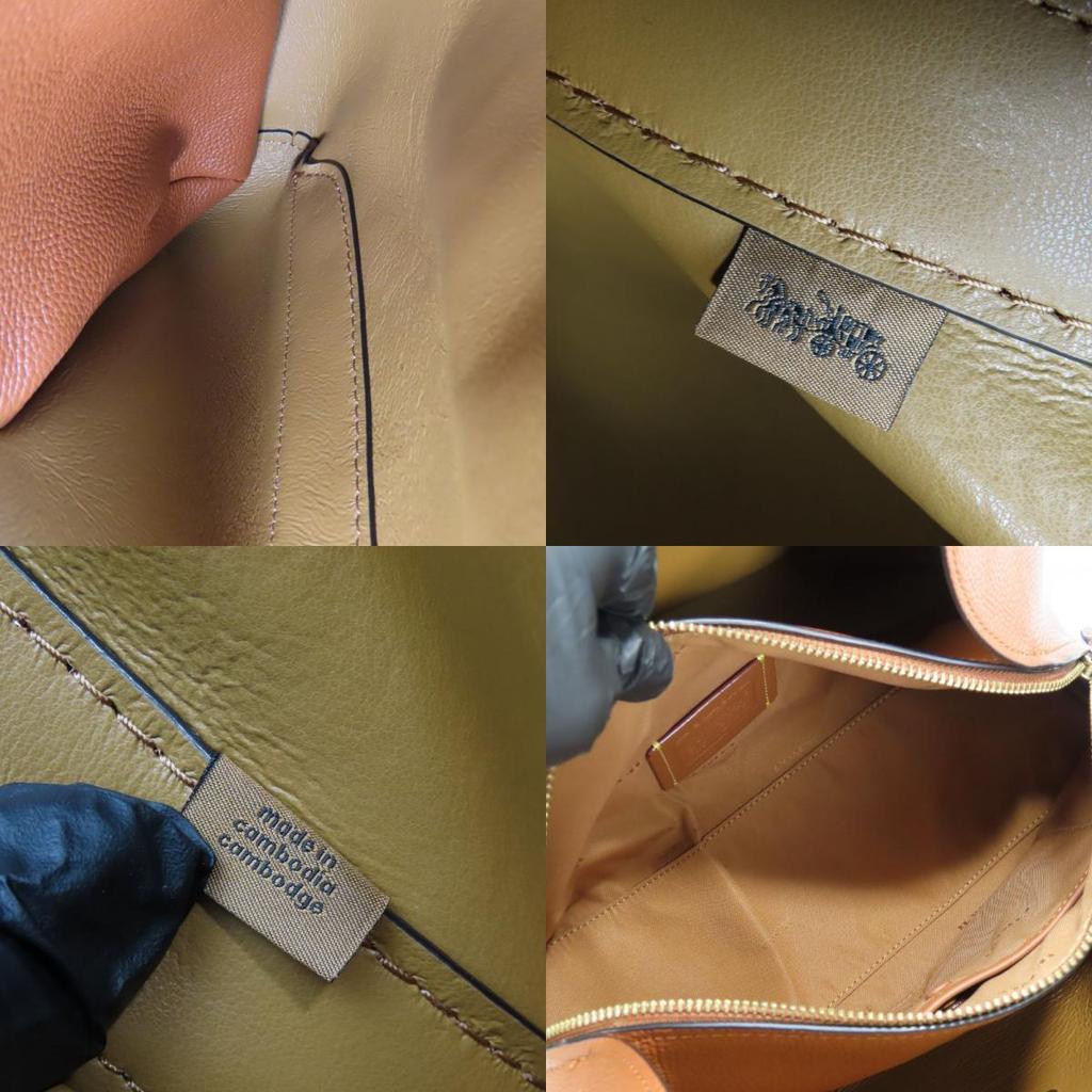 Używana torba tote COACH Hadley Hobo 76088 skóra w bloki kolorów wielokolorowa casualowa