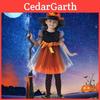 Stylish European American Kids Halloween Costume With Soft Lace Detailing