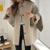 Dragon and Phoenix Woolen Coat Fashionable Mid-length Clip Loose Woolen Coat Women's Trend