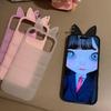 3D Cat Ear iPhone 15 Compatible Anti-Fall Case for Apple 17/16 PROMAX