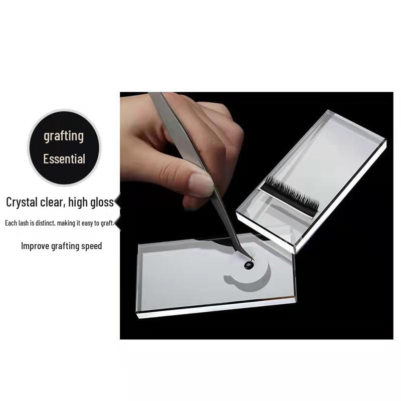 Eyelash Extension Crystal Glass Dropper Pad