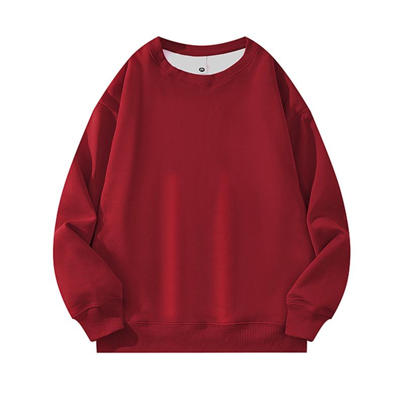 

2025 Men s Heavyweight Fleece-Lined Long-Sleeve Round Neck Sweatshirt XL