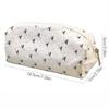 Polka Dot Design Pencil Pouch Canvas Stationery Bag Makeup Bag Pen Bag  Student