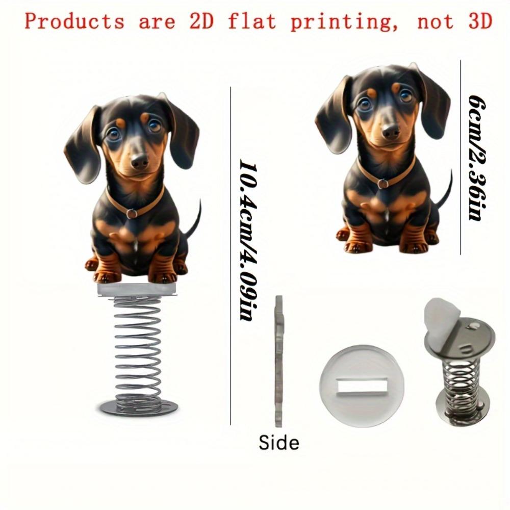 Autospielzeug, schwingender seidiger Hund, Kopfschüttelnde Puppe, Auto-Ornament – Federschwing-Ornament für Fahrzeuge, Schreibtisch und Fahrrad, Dekoration, lustige Geschenke