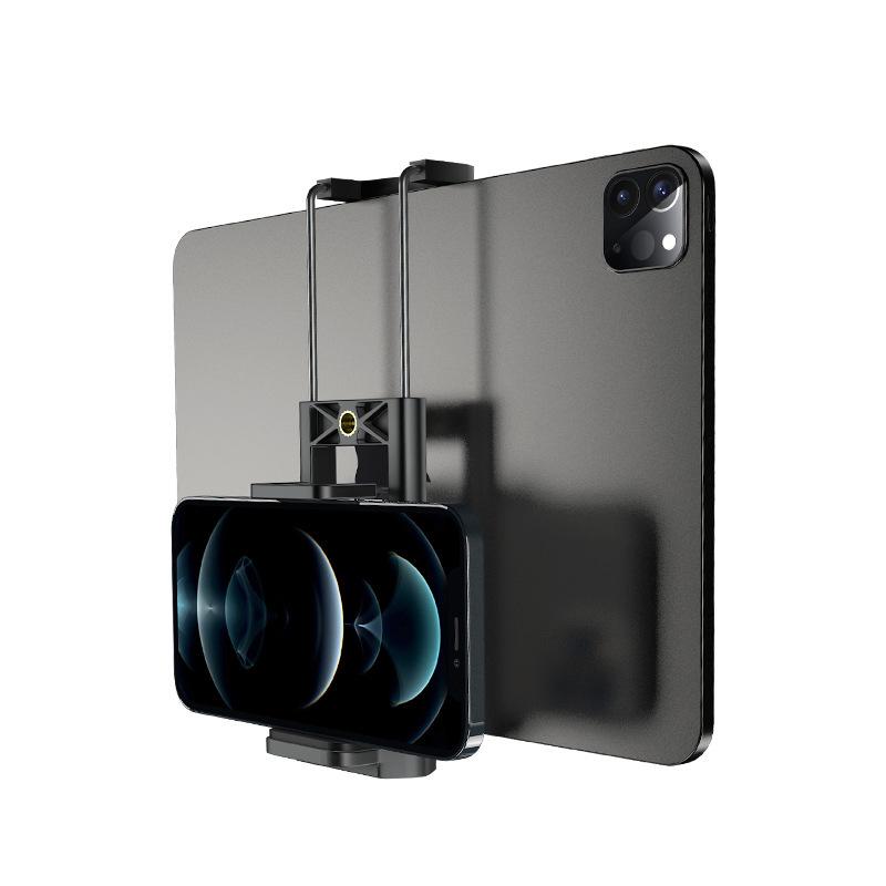 Universal Alloy Tablet & Phone Clip - Multi-Functional Foldable Tripod Camera Mount