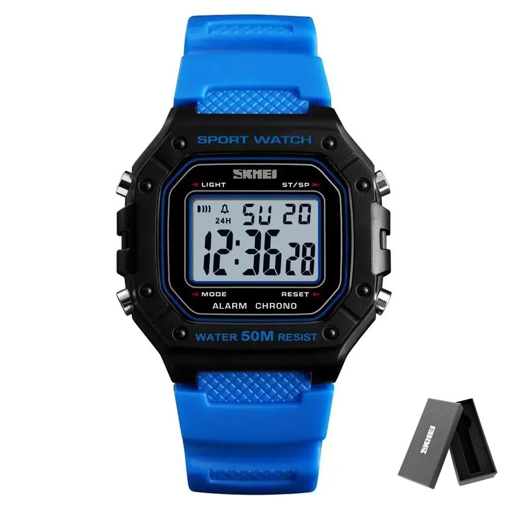 SKMEI 1496 Herrenuhr Outdoor Sportuhr Herren Digitale Uhren 5Bar Wasserdicht Wecker Mode Militärische Herren Digitaluhr