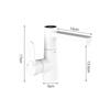 White/Black/Chrome Bathroom Basin Faucet Brass Smart Digital Display Washbasin Faucet LED Display Temperature Table Mix Tap