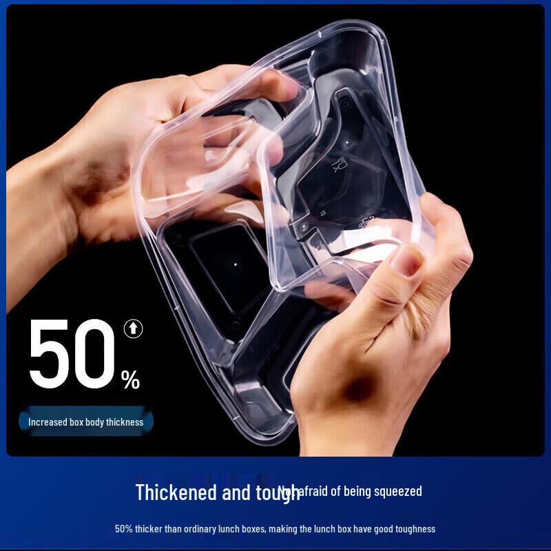 Thickened 5-Compartment Disposable Takeaway Lunch Boxes