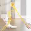 Cat Teaser Wand Interactive Cat Tassel Rod with Cartoon Plush Figures Bell Pompom Balls Pet Teasing Stick for Indoor Cats