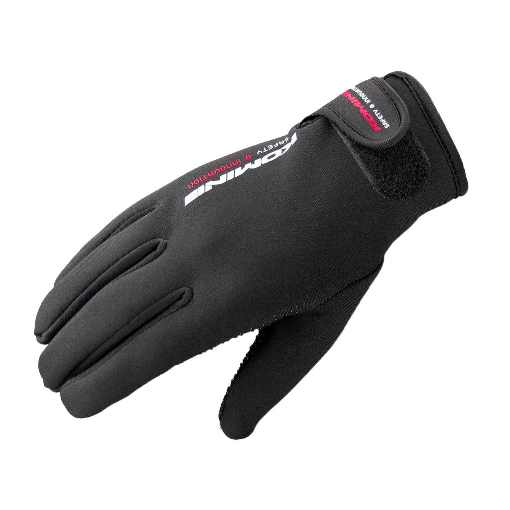 KOMINE Motorcycle Neoprene Gloves Black XL 665 For Windproof GK-753 Autumn, Winter, Spring,