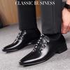 Luxury Wedding Male Shoes Oxford Shoes Men's Genuine Leather Handmade British Business Formal Pointed Toe Event Leather Shoes