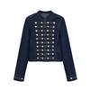 Europäischer und amerikanischer Stil, neue Damenbekleidung, modische lässige schmale Jeansjacke 0695/274/405