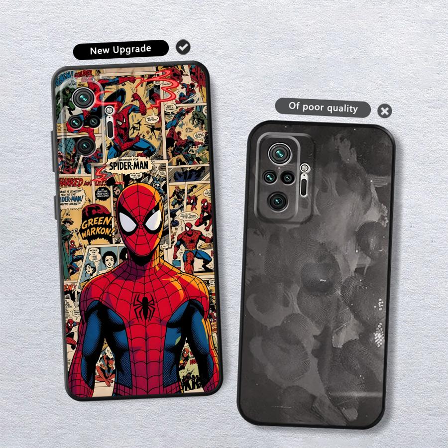 Marvel Iron Man Logo Funda Phone Cover Case for Xiaomi Redmi Note 9 7 8 11 10 10S 9S 14 12 Pro 13 Pro Plus 11s 12s
