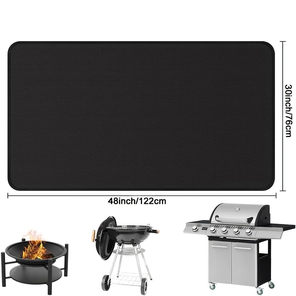 Barbecue Stove Mat Outdoor BBQ Fireproof Pad Reusable High Temperature Resistant Fire Pot Barbecue Fireproof Mat Easy Clean