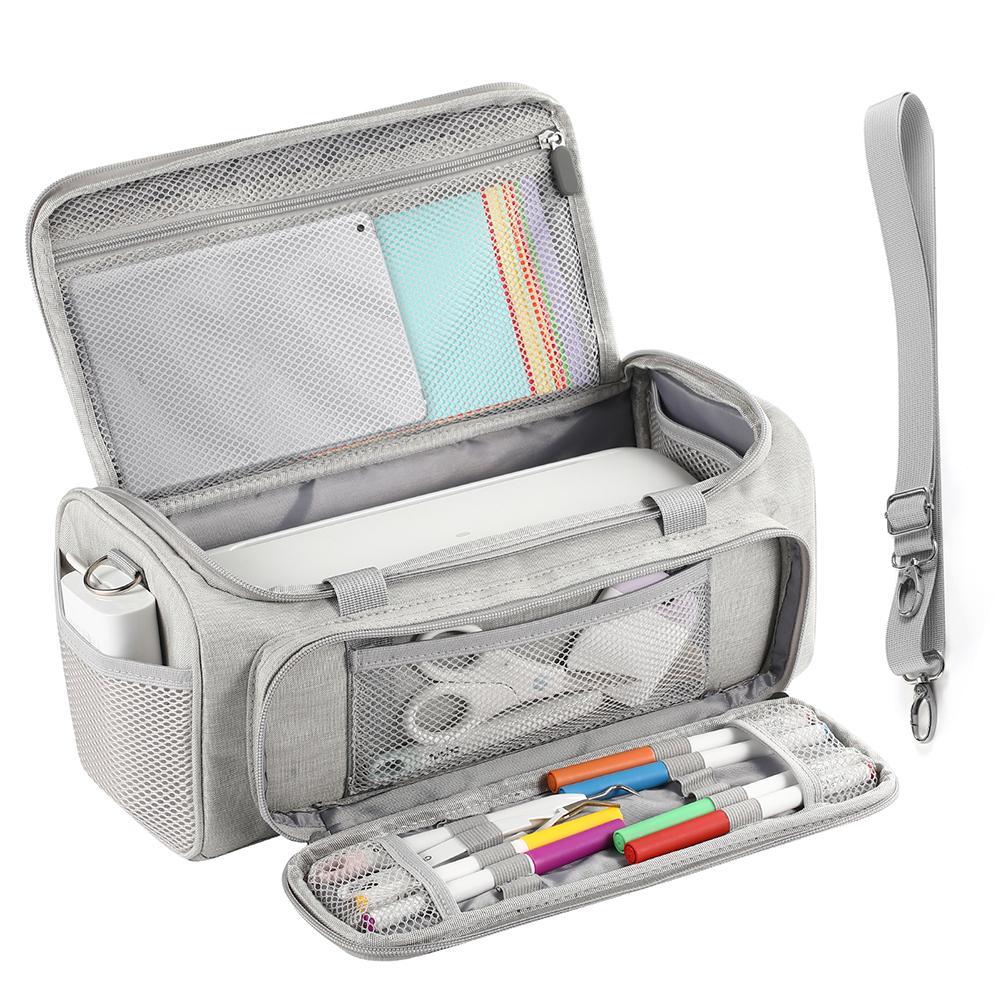 Vattentålig Bärväska Portabel Reseförvaringsväska med Flera Fickor Toteväska för Cricut Joy Xtra Smart Skärmaskin