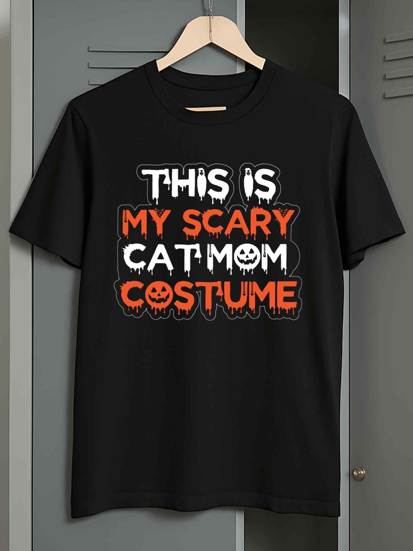 Men s T-Shirt Y2K 1pc 100 Halloween Black XL