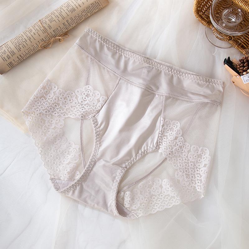 

Satin Nude High Waist Lace Panties - Large, Seamless & Super Elastic Rouge Purple