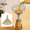 Universal Funnel 2Pcs Wide Mouth Kitchen Filling Funnel, Oils Liquid Soy Sauce Powder Food Grade Canning Transfer for Bottles & Jars Easy Clean