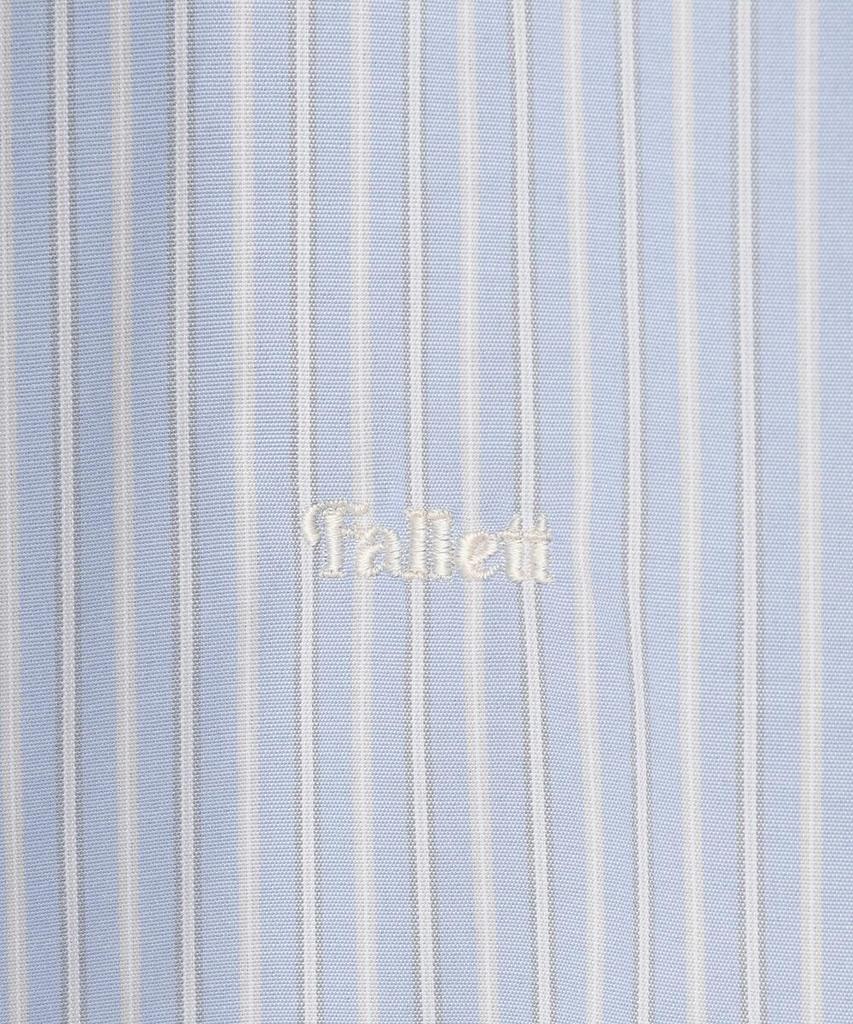 FALLETT Lace Striped Shirt Sky Blue