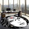 Wonder Woman (1) Round Office Rug Decorative Floor Rug for Office Bedroom Living Room and Home Space